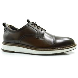 Sapato Social de Couro Democrata Clark Marrom 604202