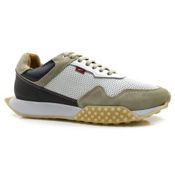 Tênis de Couro Masculino Ferracini Racer Branco 8526
