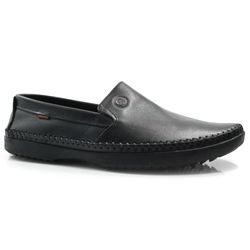 Sapatilha de Couro Masculina Free Way Logan Preto LOGANX-1