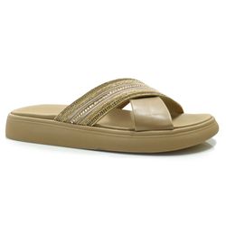 Sandália Flat Feminina Moleca Bege 5469.138.29171