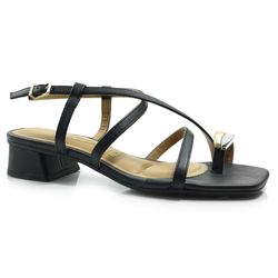Sandália de Salto Bloco Feminina Vizzano Preto 6454.123.7286