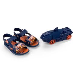 Sandália Infantil Grendene Hot Wheels Shark do 23 ao 32 Azul 23058