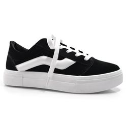 Tênis Casual Feminino Quiz Preto 61-1832-78