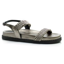 Sandália Flat Feminina Cazzualen Prata 60.014