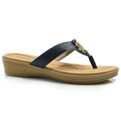 Tamanco de Couro Feminino Usaflex Azul AF0406