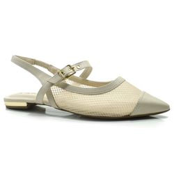 Sapatilha Slingback Bebecê Creme T2019-075