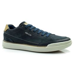 Sapatênis Masculino de Couro Ferracini Azul 1056