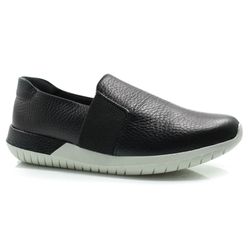 Tênis Feminino de Couro Usaflex Preto AH1713
