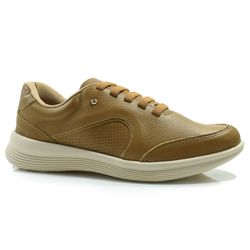 Tênis de Couro Feminino Usaflex Marrom UC0601