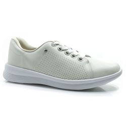 Tênis de Couro Feminino Usaflex Branco UC0602