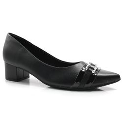 Scarpin de Couro Feminino Usaflex Preto MM0502