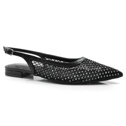 Sapatilha Slingback Feminina Via Marte Preto 183-001-01