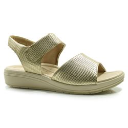 Papete de Couro Feminina Usaflex Dourado AK0501