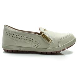 Tênis Slip On Casual Feminino Kolosh Creme C3505