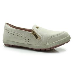 Tênis Slip On Casual Feminino Kolosh Creme C3505
