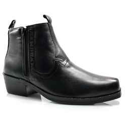 Bota Masculina Ferracini de Couro New Country Preto 8907