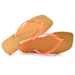 Chinelo Feminino Havaianas Slim Sparkle Laranja 4150248