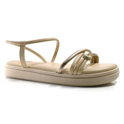 Sandália Flat Feminina Mississipi Bege MB513