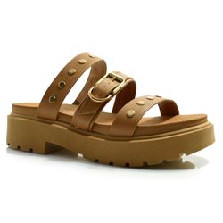 Sandália Flat Feminina Vizzano Marrom 6499.118.7286