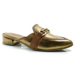 Mule Feminino Mississipi  Dourado MC882