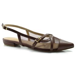Sapatilha Slingback Feminina Suzzara Marrom 13700-189