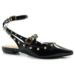 Sapatilha Slingback Feminina Suzzara Preto 13700-188