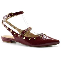 Sapatilha Slingback Feminina Suzzara Bordô 13700-188