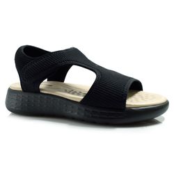 Papete Flat Feminina Comfortflex Preto 2547304