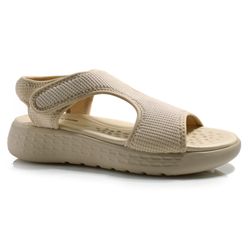 Papete Flat Feminina Comfortflex Bege 2547304