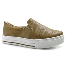 Tênis Slip On Feminino Via Marte Marrom 027-027-02