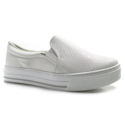 Tênis Slip On Feminino Via Marte Branco 027-027-02