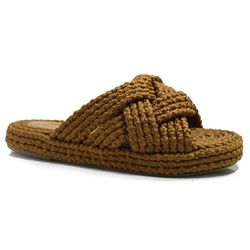 Sandália Flat Feminina Suzzara Marrom 625-632001