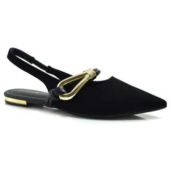 Sapatilha Slingback Feminina Cazzualen Preto T2019-086