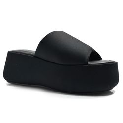 Tamanco Plataforma Feminino Suzzara Preto 683-634319