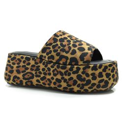 Tamanco Plataforma Feminino Suzzara Onça 683-634319