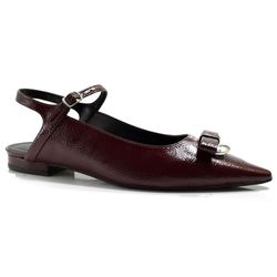 Sapatilha Slingback Feminina Suzzara Bordô 4256-10877