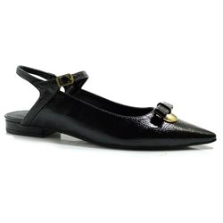 Sapatilha Slingback Feminina Suzzara Preto 4256-10877