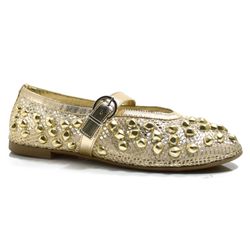 Sapatilha Mary Jane Feminina Suzzara Dourado 4366-11052 MET