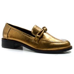 Mocassim Feminino Suzzara Dourado 4397-11078