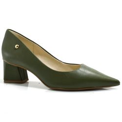 Scarpin de Salto Bloco Cazzualen Verde T3838-539