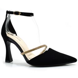 Scarpin de Salto Taça Cazzualen Preto T9419-231