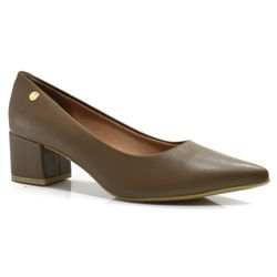 Scarpin de Salto Bloco Vizzano Marrom 1220315-7286