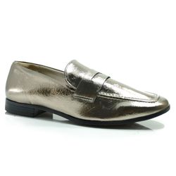 Mocassim Feminino Via Marte Prata 075-013-01