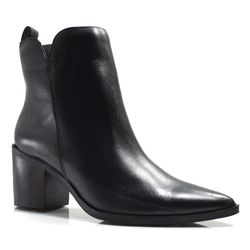Ankle Boots de Couro Suzzara Preto 431-310