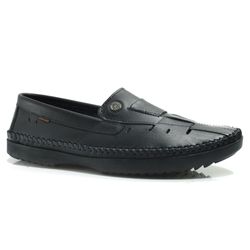 Sapatilha de Couro Masculina Free Way Logan Preto LOGANX-2