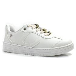 Tênis Branco Casual Feminino Dakota Branco D0181