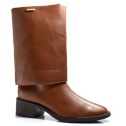 Bota com Lapela Feminina Quiz Marrom 69-1938-17