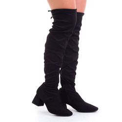 Bota Over Knee Feminina Cazzualen Preto T4414-230