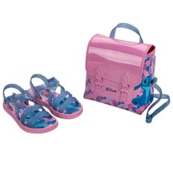Sandália Infantil Grendene Stitch com Mochila Azul 23247