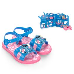 Sandália Infantil Grendene Stitch com Pet Shop do Stitch Azul 23321